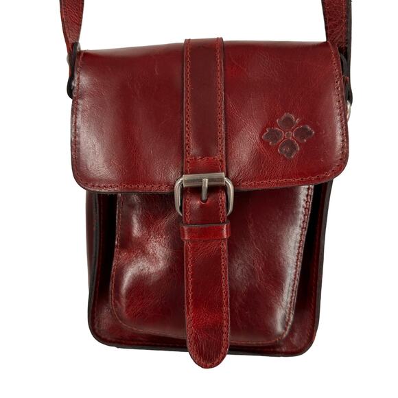 Patricia Nash Handbags - Patricia Nash Lari Oxblood Red Leather Crossbody Satchel Purse